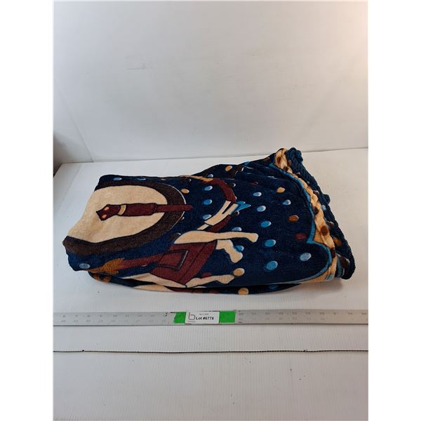 Horse Style Throw Blanket Approx.50" x 83"