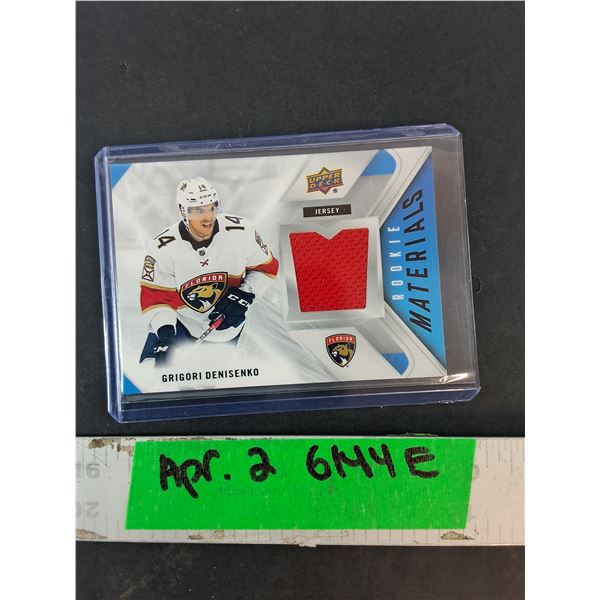 Grigori Denisenko Upper Deck Jersey Card- Cannot Authenticate