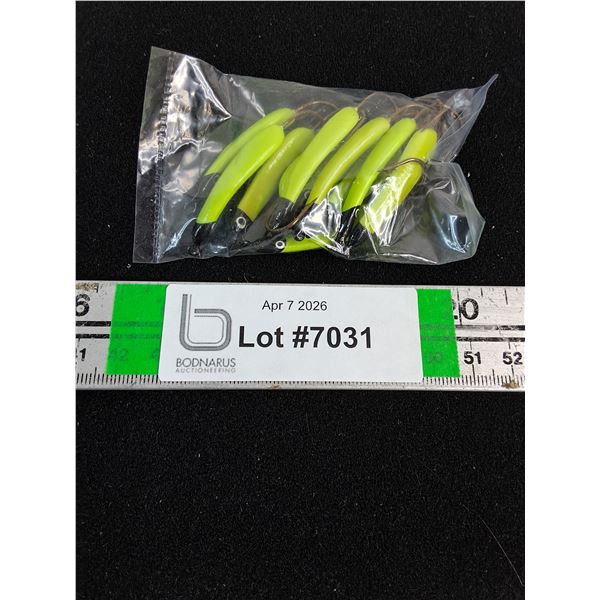 (10) Bright Lime Green Glo in the Dark Swimmers-Custom Handmade-Double Coated