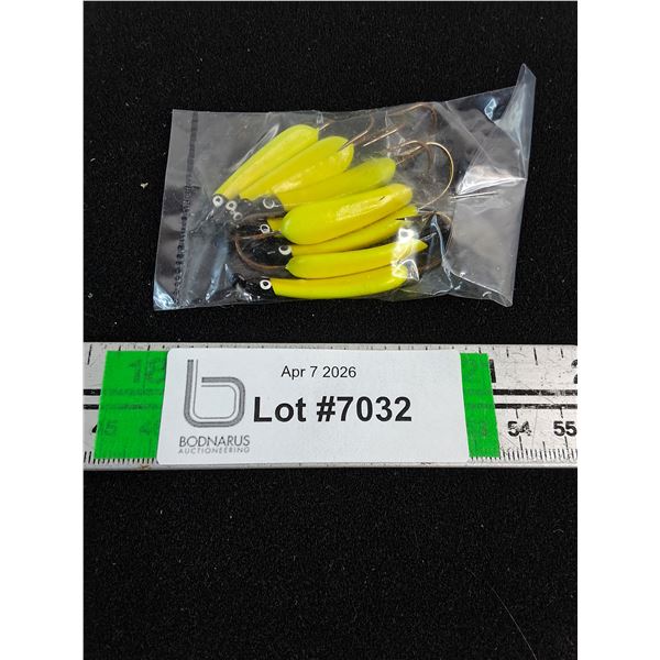 (8) Bright Yellow Swimmers-Glo in the Dark-Handmade-Double Coated