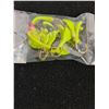 Image 2 : (10) Custom Handmade Smaller Bright Green Wobble Jigs-Glo in the Dark-Double Coated