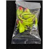 Image 3 : (10) Custom Handmade Smaller Bright Green Wobble Jigs-Glo in the Dark-Double Coated