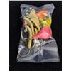 Image 2 : (10) Custom Made Assorted Colors Wobble Jigs-Glo in the Dark-Double Coated