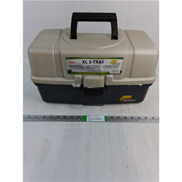 XL 3 Tray Fishing Tackle Box with Contents