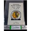 Image 1 : Vintage 1959-60 Chicago Blackhawks Press-Radio TV Guide