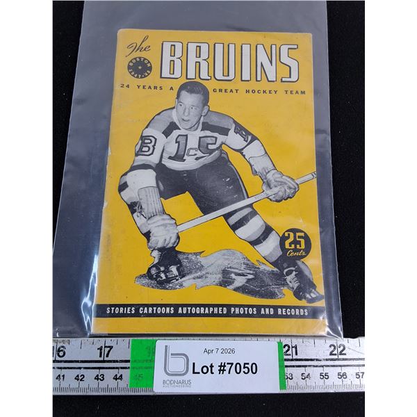 Vintage 1947 Boston Bruins Yearbook