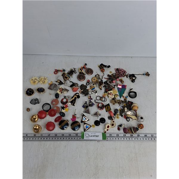 Various Costume Jewelry- Mostly Earrings