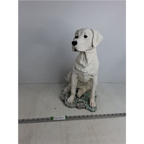 Ceramic Gardener Dog Ornament 19" - Cannot Ship