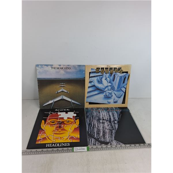 (4) Misc Records- The Searchers, Flashlight And The Pan, The Church, Feargal Sharkey