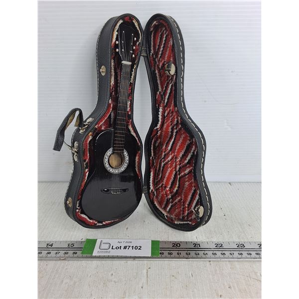 Mini Guitar With Case 9 1/4"