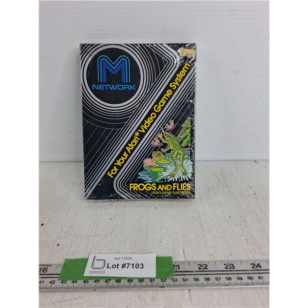 Network Frog And Flies VideoGame Cartridge- Appears New