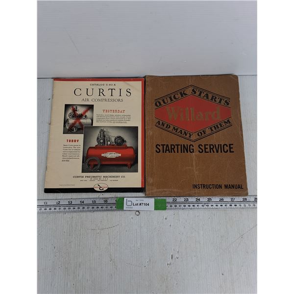 (2) Books- Curtis Air Compressors, Willard Quick Stars And Many Of Them