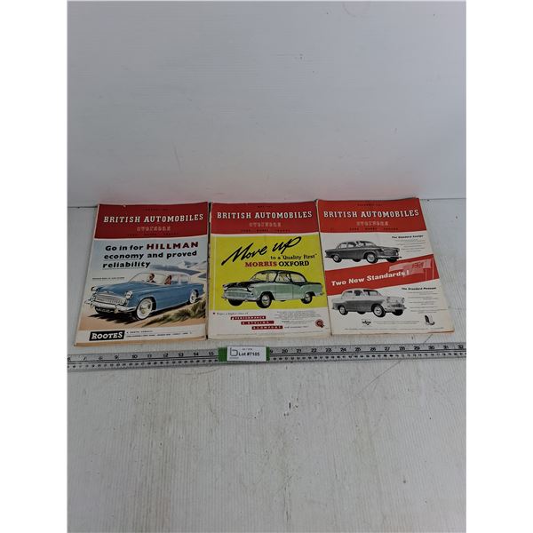 (3) Vintage British Automobiles Books