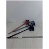Image 1 : (3) Glass Work Flowers 21" - PICK UP