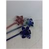 Image 2 : (3) Glass Work Flowers 21" - PICK UP