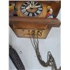 Image 3 : Wooden Cuckoo Clock- 10.5" As Is (Missing Pendulum, as is)