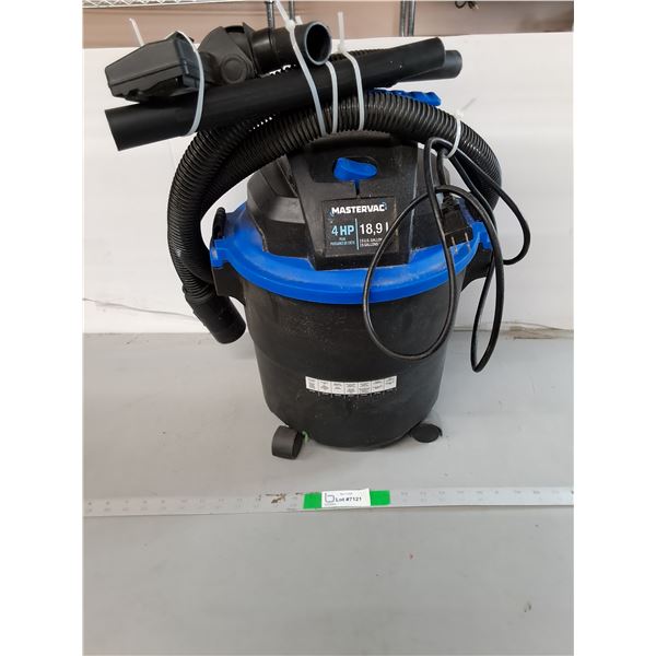 *Mastervac 5 Gallon Shopvac- Powers On, Cannot Ship