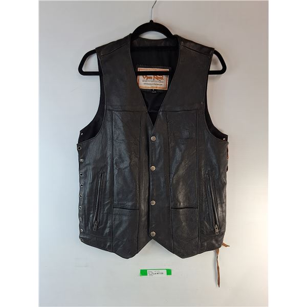 *Open Road Leather Motorcycle Vest-S