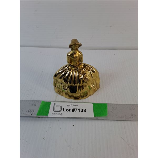 Brass Victorian Lady Bell 3.5"