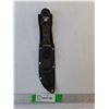 Image 1 : 11.5" Knife with Sheath & Compass, Blade Appears Loose