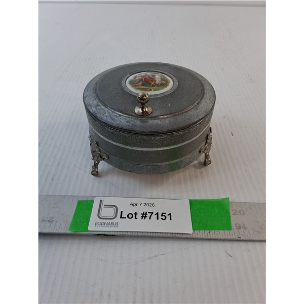 Vintage Metal Powder Box