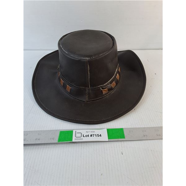 Leather Australian Bush Hat-L