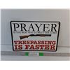 Image 1 : Metal Trespassing Sign 11.75" x 7.75"