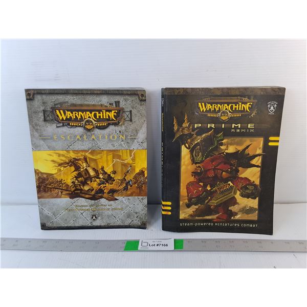(2) Warmachine Gaming Guidebooks- Escalation & Prime Remix
