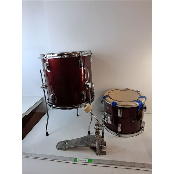 Evans Floor & Rack Tom Drums and CB Drums Bass Drum Pedal- As Is, Cannot Ship