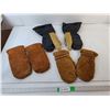 Image 1 : (3) Pairs of Mittens- Approx. S-L