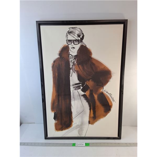 'Fashionista' Art by Anne Tavoletti on Canvas 31.75" x 21.75"- Cannot Ship