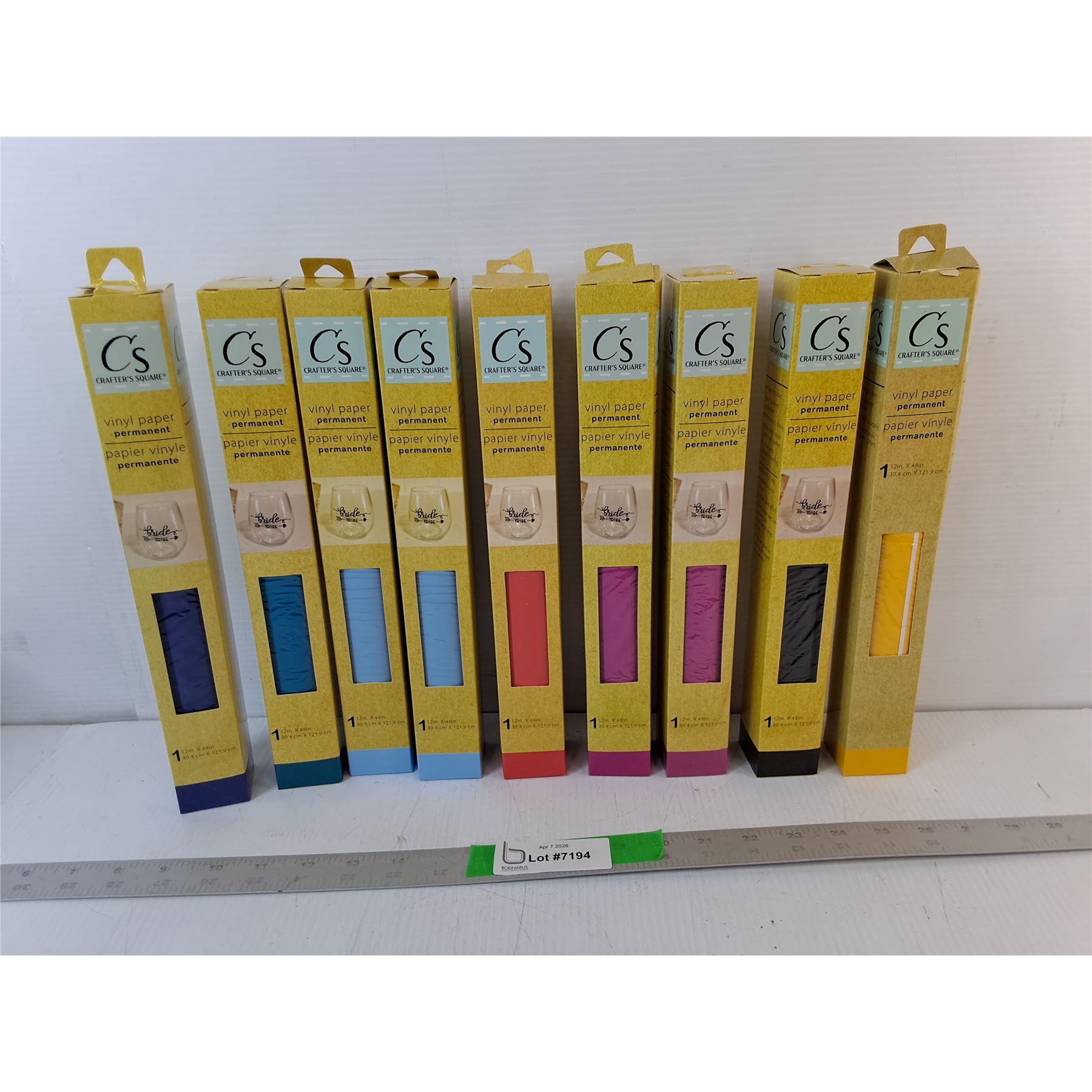 (9) Packages of Vinyl Paper 12