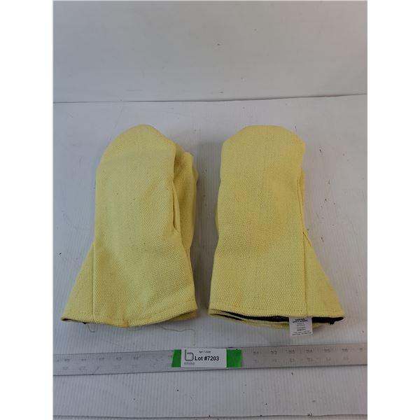(2) Pairs of National Safety Apparel HIgh Heat Safety Mittens- Approx. XL