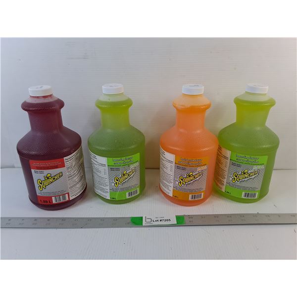(4) Full Bottles of Sqwincher Sports Drink Concentrate- Cannot Ship