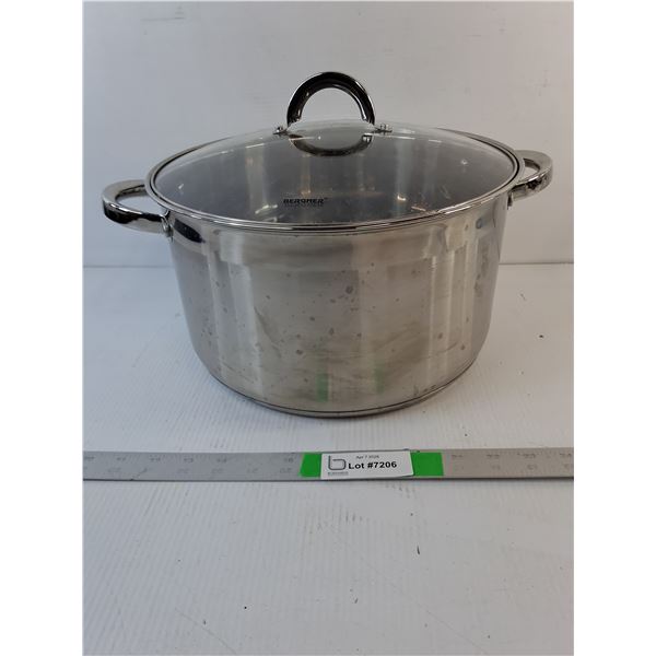 Bergner Stainless Steel Pot with Glass Lid