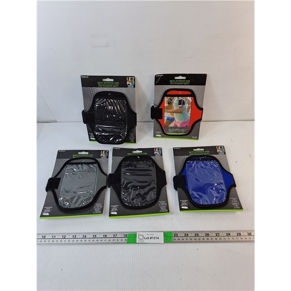(5) Sport Armband Cases- Appear New