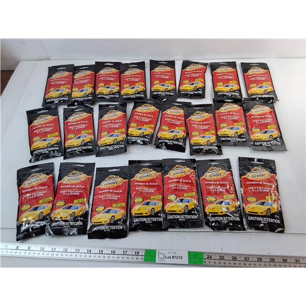 (23) Packages of Armor All Wash & Wax- Sealed, Cannot Ship