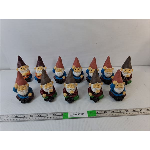(12) Cement Garden Gnomes 4.25" - PICK UP