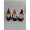 Image 2 : (12) Cement Garden Gnomes 4.25" - PICK UP