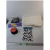 Image 1 : (2) King Size Pillowcases, Decorative Ribbon, Felt Roll, Home Decor Stickers, Misc.