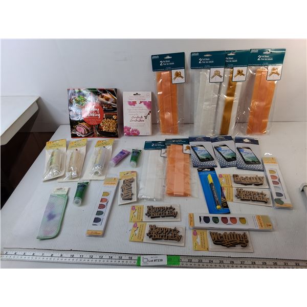 Tie Dye Kits, Fabric Paint, Pull Bows, Misc.