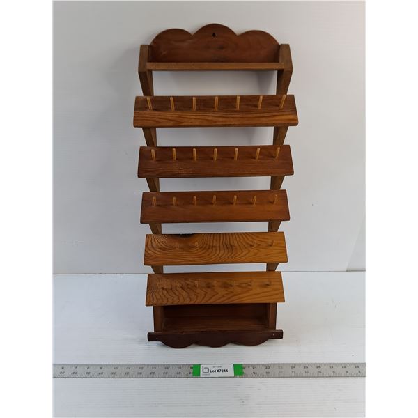 Thread Bobbin Wall Rack (42 Capacity) 25" x 11" - PICK UP