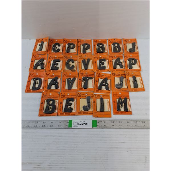 2" Letters/Numbers -  Aluminum (Black)