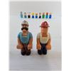 Image 2 : Vintage Fisher-Price  (2) Husky Helpers (9) Little People