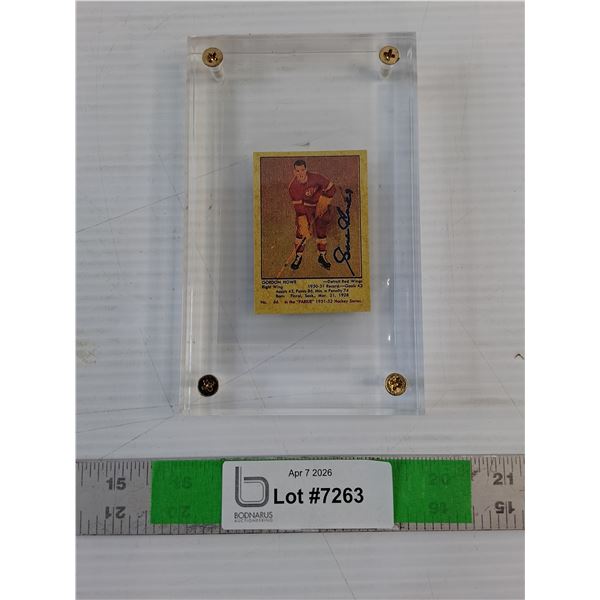 Hockey Card  -  1993 Parkhurst Gordie Howe Reprint  -  Cannot Guarantee Authenticity