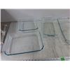 Image 2 : (4) Pyrex Glass Pans w/Lids - PICK UP