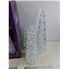 Image 3 : (3) LED Holiday Trees - Powers On, As Is - PICK UP ONLY