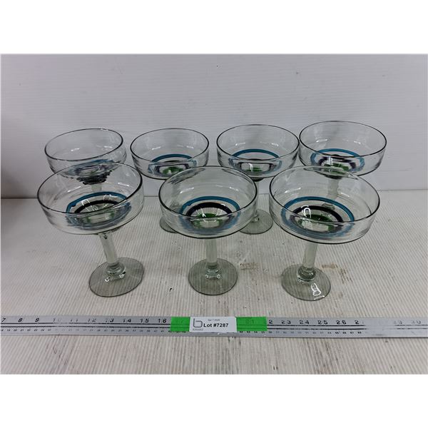 (7) Glass Goblets - PICK UP