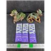 Image 1 : (3) Frosted Grape Organic Hemp Wraps, (2) Epoxy Decorative Planters