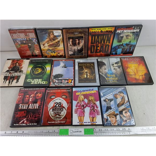 Assorted DVDs - Riddick Trilogy, Blonde & Blonder, Wonder Woman, Misc